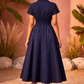 Navy Blue One Piece Dress for Women