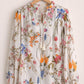 Printed Poplin Top for women