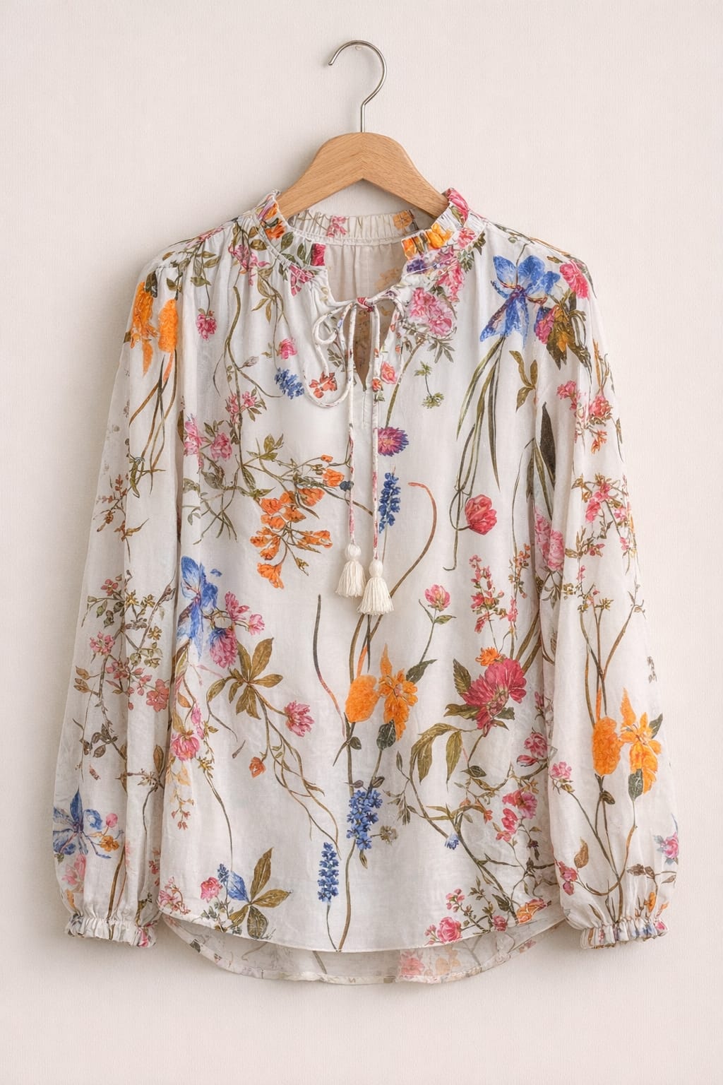 Printed Poplin Top for women